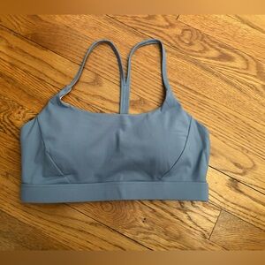 Running girl Sports Bra - Dusty Blue small nwt